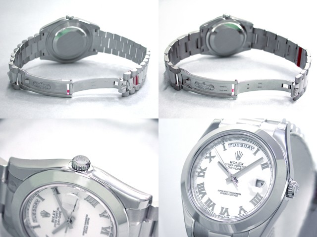 ロレックススーパーコピー ROLEX デイデイトII 218206 プレジデントブレス ホワイトローマ