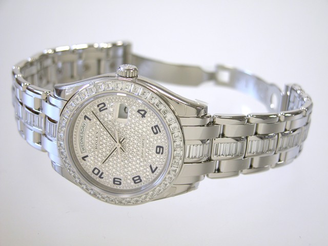 ロレックススーパーコピー ROLEX デイデイト 18956EA BRIL ブレスセンターバケットダイヤ 全面ダイヤ