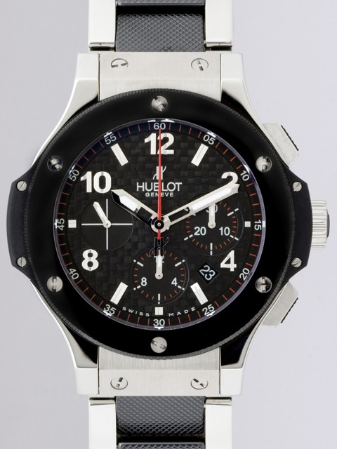 ウブロスーパーコピー ビッグバン ブラックセラミック/ステン 301.SB.131.SB ブラックカーボン