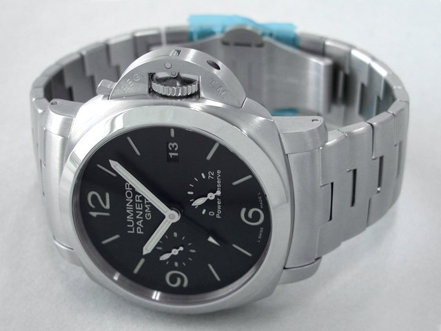 パネライスーパーコピー ルミノール1950 GMT 3Days PAM00347 44mm ブラック 自動巻