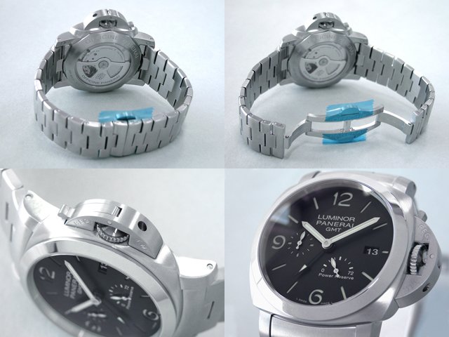 パネライスーパーコピー ルミノール1950 GMT 3Days PAM00347 44mm ブラック 自動巻
