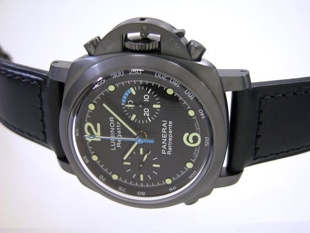 パネライスーパーコピー ルミノール1950 PAM00332 レガッタラトラパンテDLC クロノグラフ 44mm ブラック