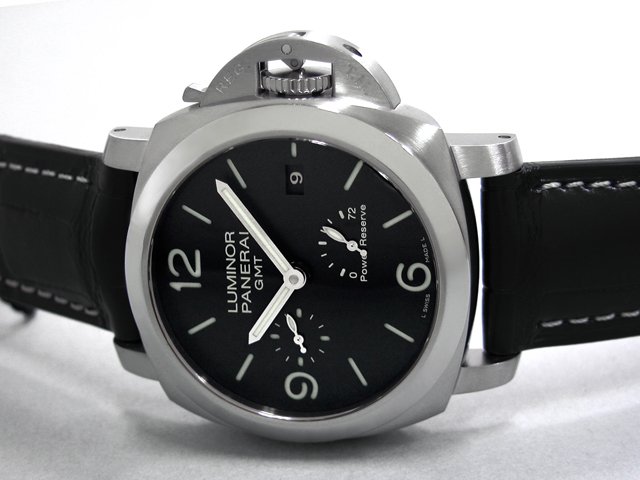 パネライスーパーコピー ルミノール1950 3DAYS GMT PAM00321 44mm シースルーバック ブラック
