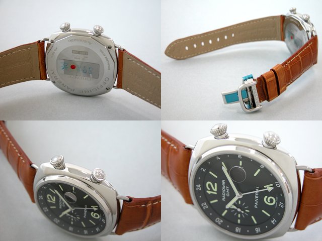 パネライスーパーコピー PANERAI ラジオミール GMT PAM00242 45mm ブラック 自動巻