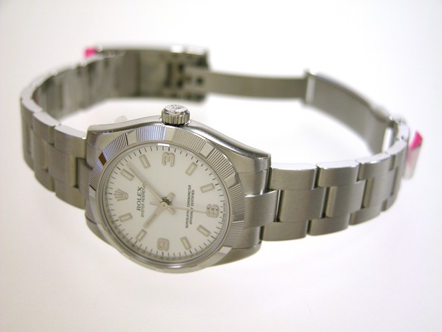 ロレックススーパーコピー ROLEX パーペチュアル ボーイズ 177210 ホワイト3 6 9ホワイトバー