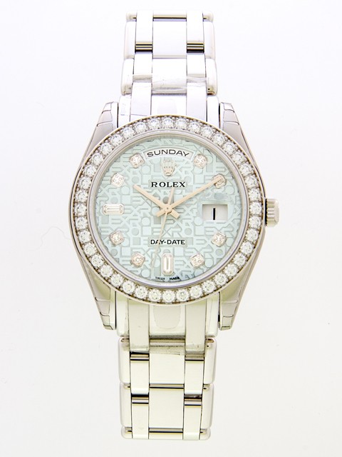 ロレックススーパーコピー ROLEX デイデイト 18946A アイスブルーコンピューター