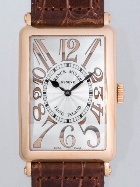 フランク・ミュラースーパーコピー ロングアイランド レリーフ 1200SC 4N RELIEF 4N（PG） ブラウン皮 シルバー