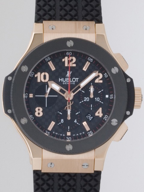 ウブロスーパーコピー ビッグバン 301.PB.131.RX ベゼルセラミック ブラックラバー カーボン