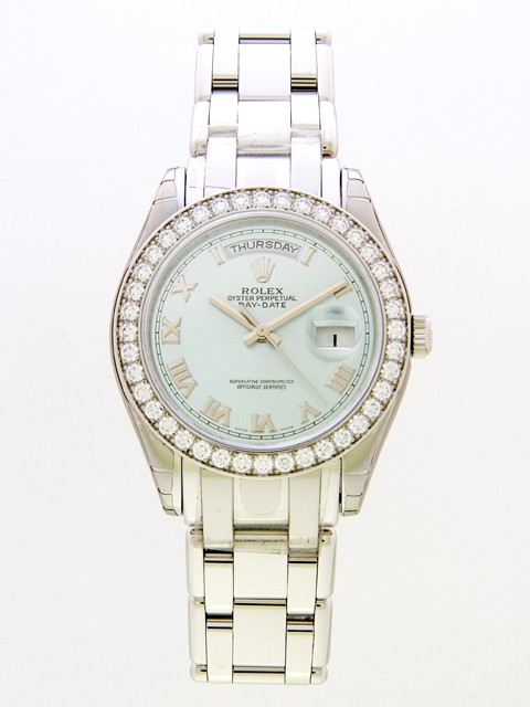 ロレックススーパーコピー ROLEX デイデイト 18946 アイスブルーローマ
