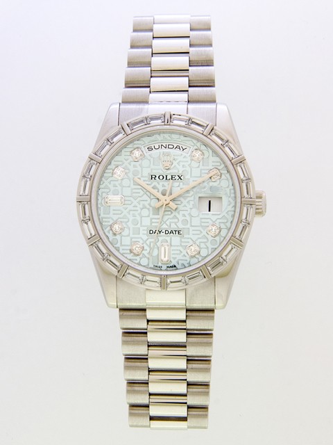 ロレックススーパーコピー ROLEX デイデイト 118366A プレジデントブレス アイスブルーコンピューター