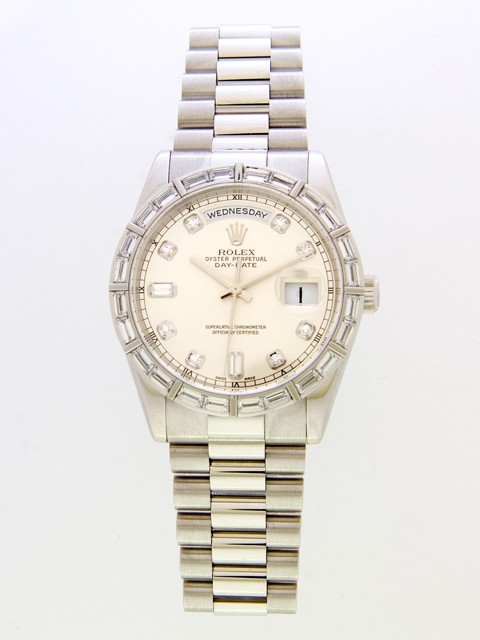 ロレックススーパーコピー ROLEX デイデイト 118366A プレジデントブレス シルバー