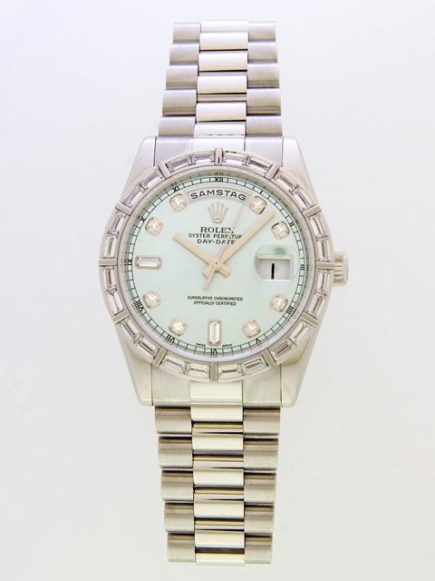 ロレックススーパーコピー ROLEX デイデイト 118366A プレジデントブレス アイスブルー