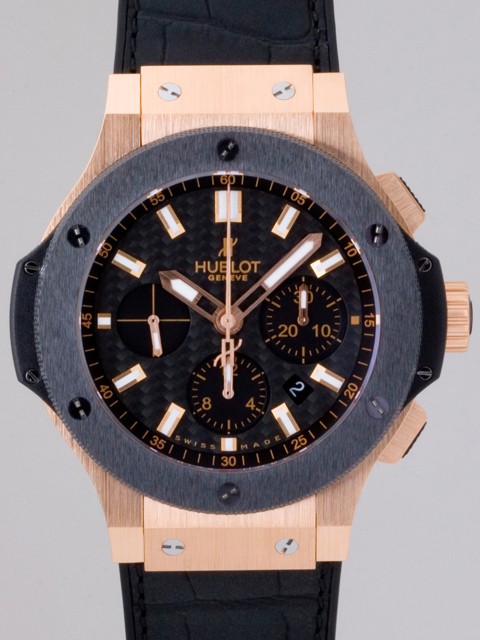 ウブロスーパーコピー ビッグバン 301.PM.1780.GR ベゼルセラミック ブラックラバー ブラック