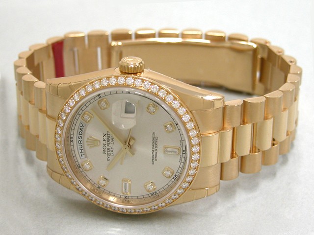 ロレックススーパーコピー ROLEX デイデイト 118348A プレジデントブレス シルバー