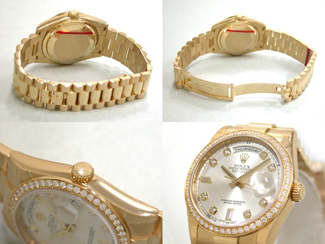 ロレックススーパーコピー ROLEX デイデイト 118348A プレジデントブレス シルバー