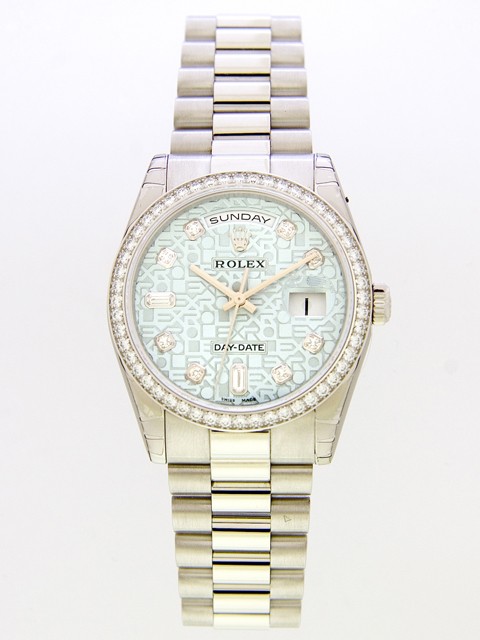 ロレックススーパーコピー ROLEX デイデイト 118346A プレジデントブレス アイスブルーコンピューター