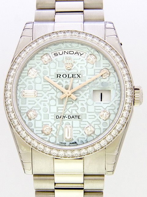 ロレックススーパーコピー ROLEX デイデイト 118346A プレジデントブレス アイスブルーコンピューター