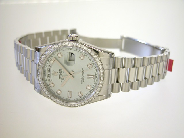ロレックススーパーコピー ROLEX デイデイト 118346A プレジデントブレス アイスブルー