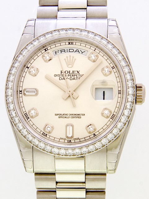 ロレックススーパーコピー ROLEX デイデイト 118346A プレジデントブレス シルバー