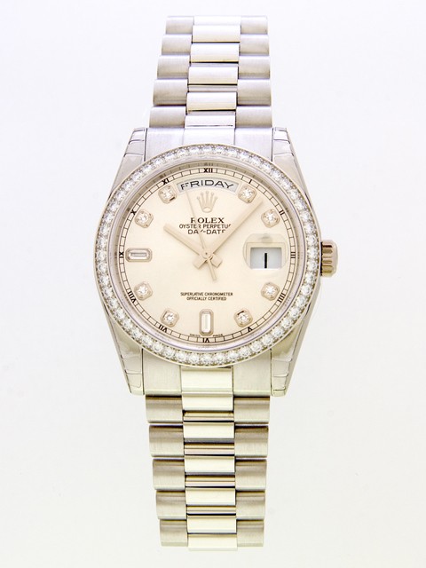 ロレックススーパーコピー ROLEX デイデイト 118346A プレジデントブレス シルバー