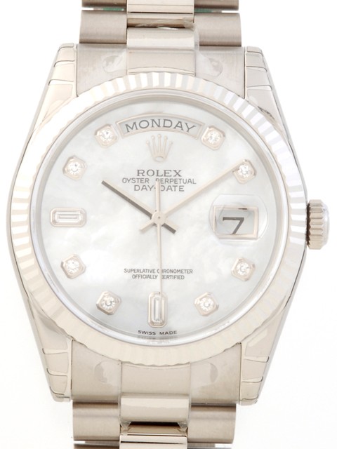 ロレックススーパーコピー ROLEX デイデイト 118239NCA プレジデントブレス ホワイトシェル