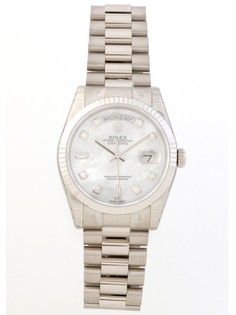 ロレックススーパーコピー ROLEX デイデイト 118239NCA プレジデントブレス ホワイトシェル