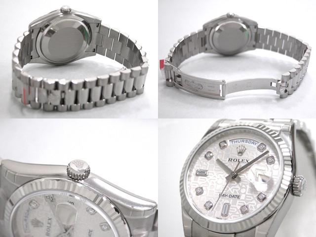 ロレックススーパーコピー ROLEX デイデイト 118239A プレジデントブレス シルバーコンピューター