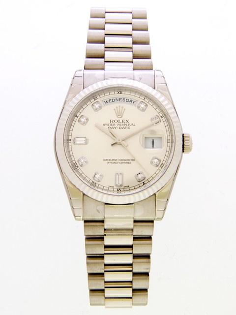 ロレックススーパーコピー ROLEX デイデイト 118239A プレジデントブレス シルバー
