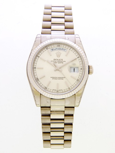 ロレックススーパーコピー ROLEX デイデイト 118239 プレジデントブレス シルバー