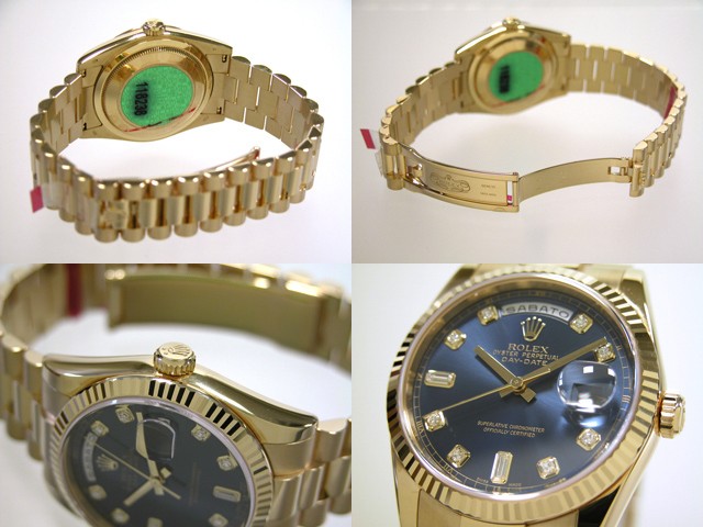ロレックススーパーコピー ROLEX デイデイト 118238A プレジデントブレス ブルー