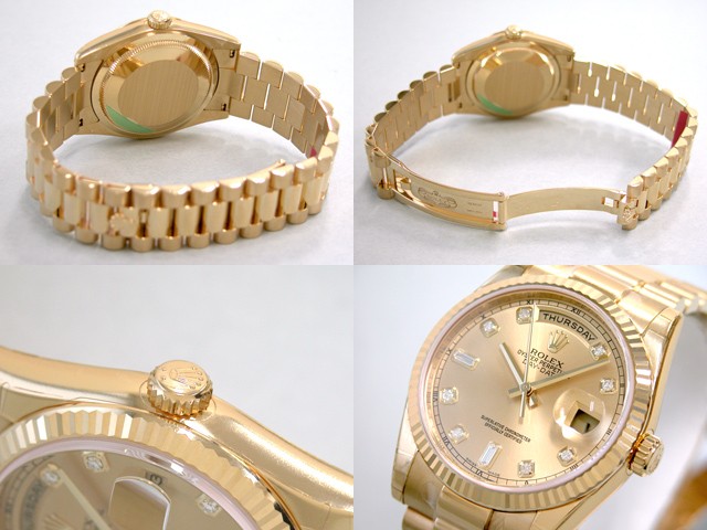 ロレックススーパーコピー ROLEX デイデイト 118238A プレジデントブレス シャンパン