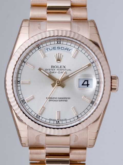 ロレックススーパーコピー ROLEX デイデイト 118235F プレジデントブレス シルバー