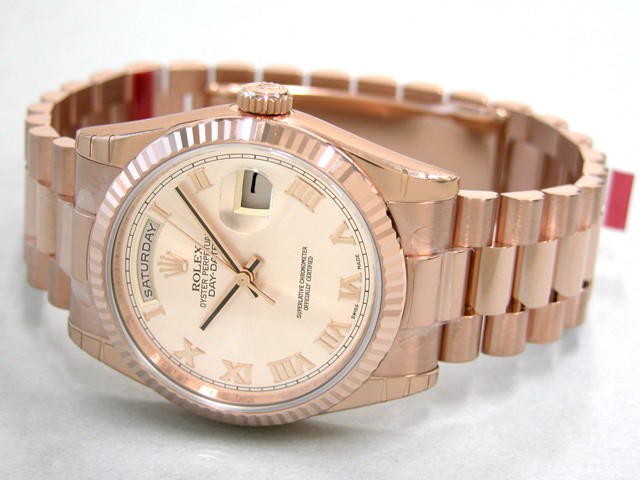 ロレックススーパーコピー ROLEX デイデイト 118235F プレジデントブレス ピンクローマ