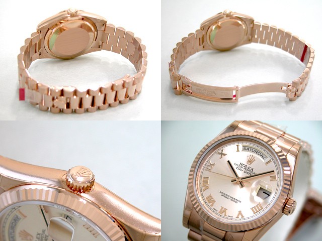 ロレックススーパーコピー ROLEX デイデイト 118235F プレジデントブレス ピンクローマ