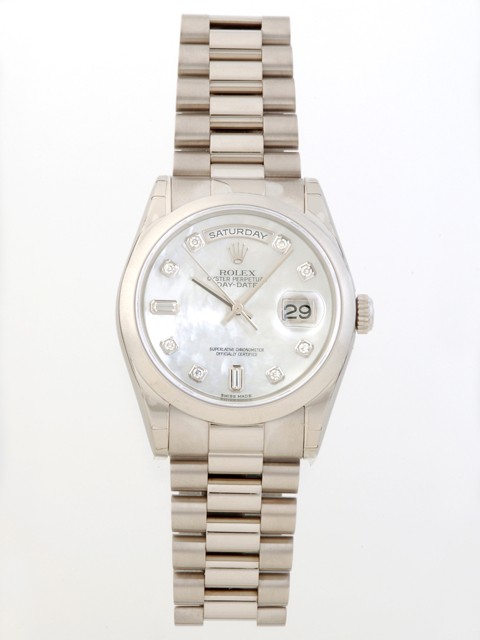ロレックススーパーコピー ROLEX デイデイト 118209NCA プレジデントブレス ホワイトシェル