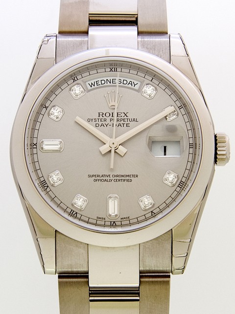ロレックススーパーコピー ROLEX デイデイト 118209A オイスターブレス グレー