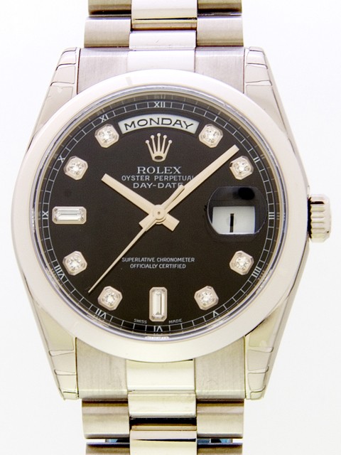 ロレックススーパーコピー ROLEX デイデイト 118209A プレジデントブレス ブラック