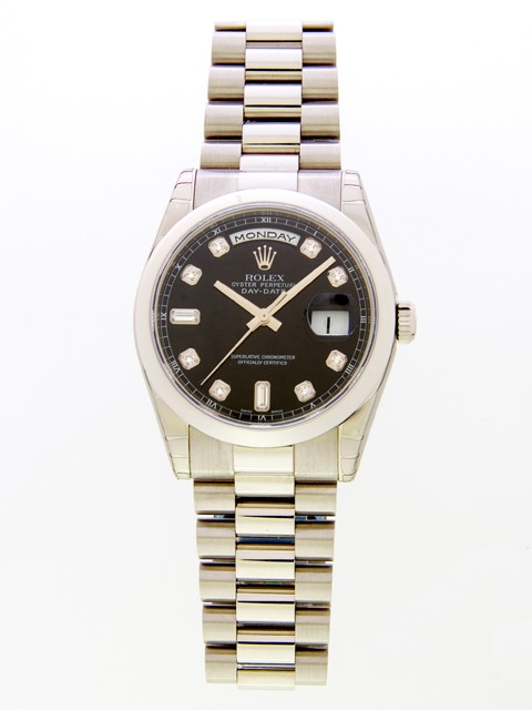 ロレックススーパーコピー ROLEX デイデイト 118209A プレジデントブレス ブラック