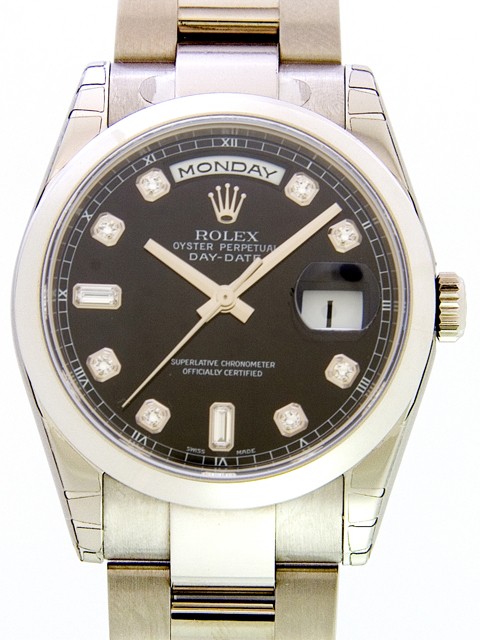 ロレックススーパーコピー ROLEX デイデイト 118209A オイスターブレス ブラック