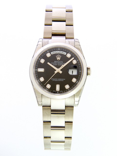 ロレックススーパーコピー ROLEX デイデイト 118209A オイスターブレス ブラック