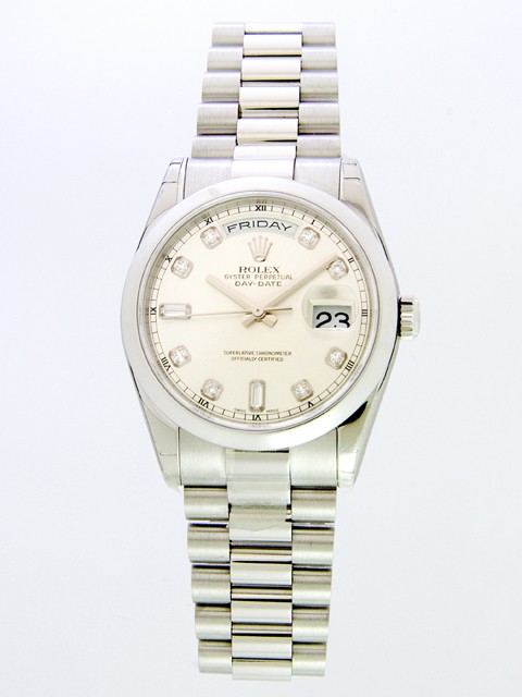 ロレックススーパーコピー ROLEX デイデイト 118209A プレジデントブレス シルバー
