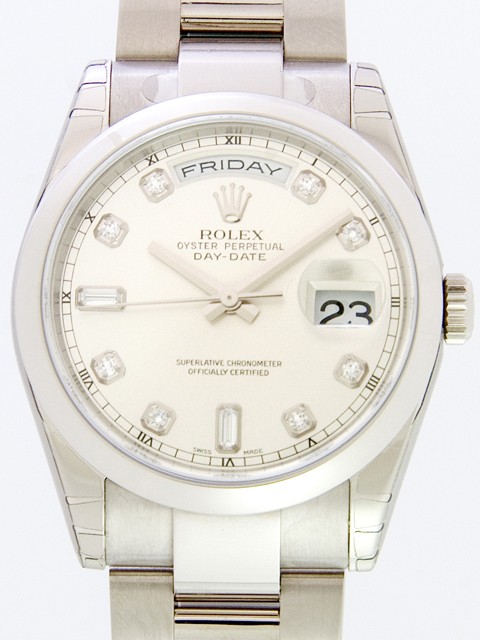 ロレックススーパーコピー ROLEX デイデイト 118209A オイスターブレス シルバー 自動巻