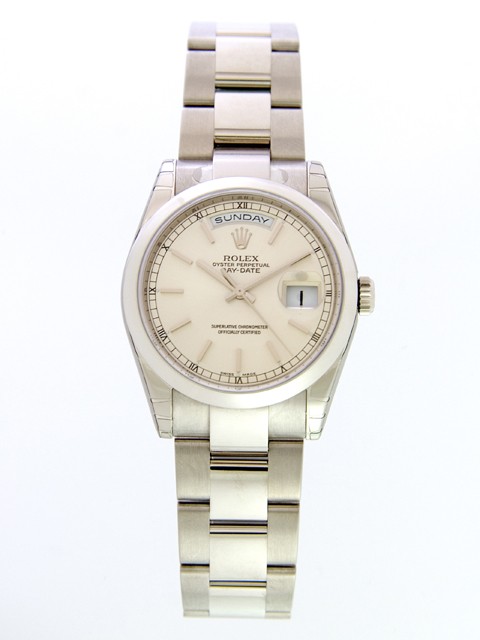 ロレックススーパーコピー ROLEX デイデイト 118209 オイスターブレス シルバー 自動巻