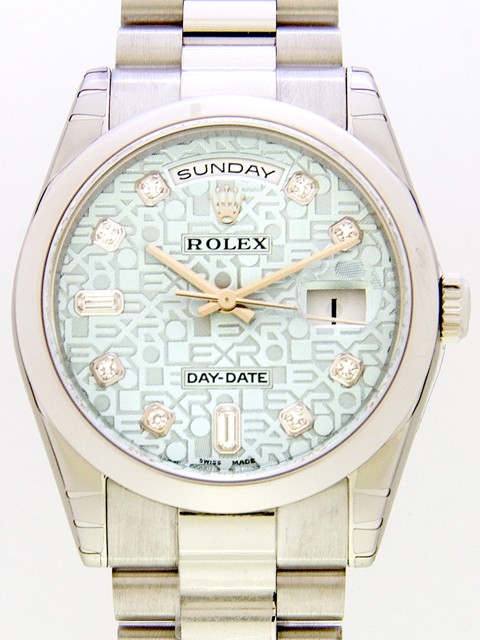 ロレックススーパーコピー ROLEX デイデイト 118206A プレジデントブレス アイスブルーコンピューター