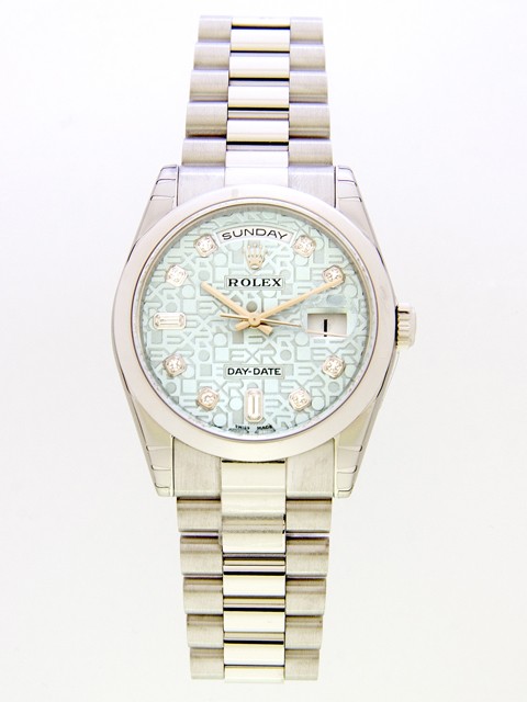 ロレックススーパーコピー ROLEX デイデイト 118206A プレジデントブレス アイスブルーコンピューター