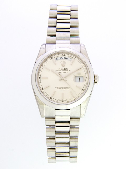 ロレックススーパーコピー ROLEX デイデイト 118206 プレジデントブレス シルバー