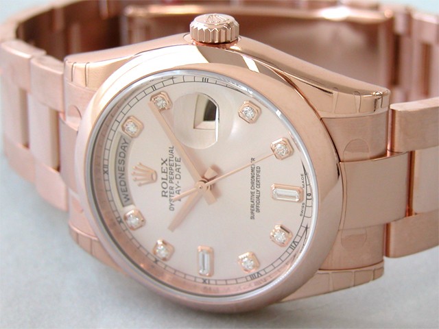 ロレックススーパーコピー ROLEX デイデイト 118205FA オイスターブレス ピンク