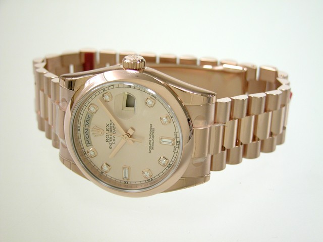 ロレックススーパーコピー ROLEX デイデイト 118205FA プレジデントブレス ピンク