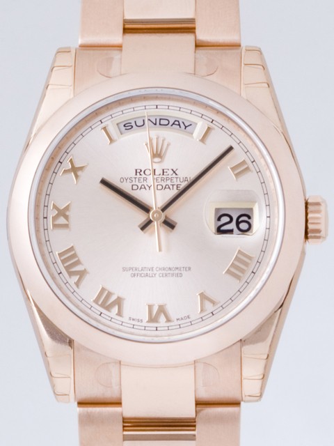 ロレックススーパーコピー ROLEX デイデイト 118205F オイスターブレス ピンクローマ