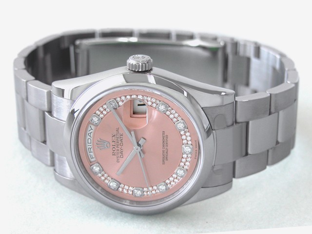 ロレックススーパーコピー ROLEX デイデイト ミリヤード 118209G オイスターブレス ピンク